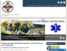Tablet Screenshot of paramedicrefresher.com